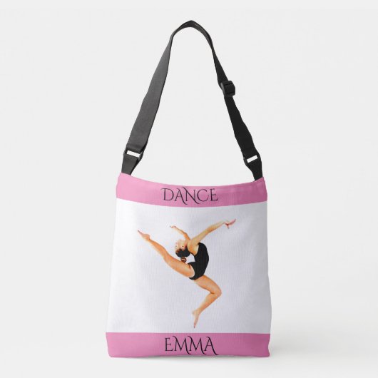 Dance tas, gepersonaliseerde naam. crossbody tas (Voorkant)
