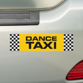 Dance Taxi Bumpersticker (Op auto)