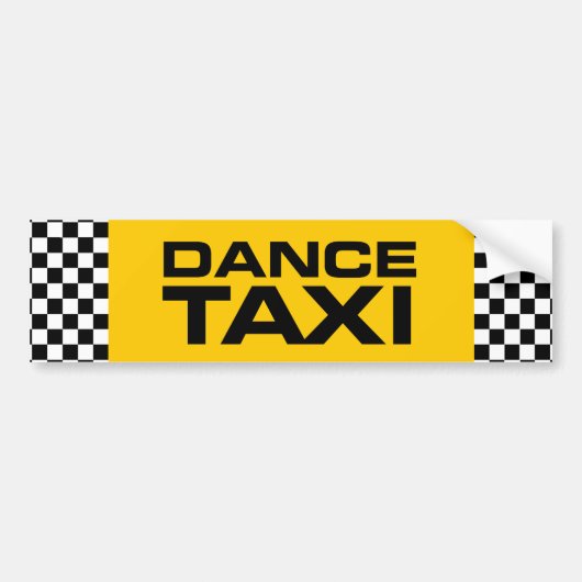 Dance Taxi Bumpersticker (Voorkant)