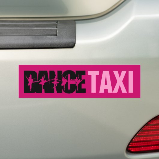 DANCE TAXI BUMPERSTICKER (Op auto)