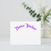 Dance Teacher (aanpassen) Briefkaart (Staand voorkant)
