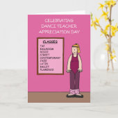 Dance Teacher Appreciation Day 1 maart Kaart (Gele Bloem)