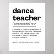 Dance Teacher Appreciation Gift Dance Teacher Gift