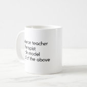 Dance Teacher Checklist Koffiemok (Voorkant links)