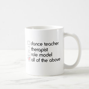 Dance Teacher Checklist Koffiemok