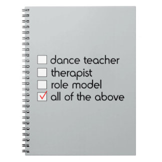 Dance Teacher Checklist Notitieboek