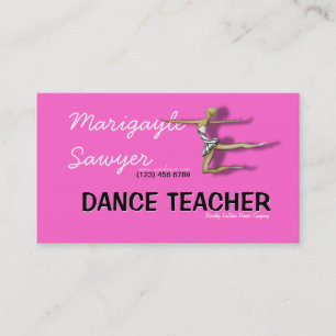 Dance Teacher Choreographer Dancer Visitekaartje