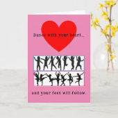 Dance Teacher Dank je Kaart - Unisex (Gele Bloem)