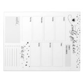 Dance Teacher Dotted Weekly Planner Notitieblok (Voorkant)