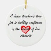 Dance Teacher - Dubbelzijdig siermiddel Keramisch Ornament (Voorkant)