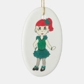 Dance Teacher Gift Green Tap Overweging Costuum Keramisch Ornament (Rechts)
