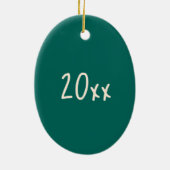 Dance Teacher Gift Green Tap Overweging Costuum Keramisch Ornament (Achterkant)