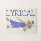 Dance Teacher Gift Lyrical Modern Paars Overweging Legpuzzel (Horizontaal)