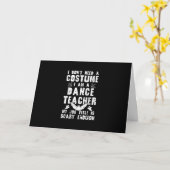 Dance Teacher Halloween Costume Funny Gift Kaart (Gele Bloem)