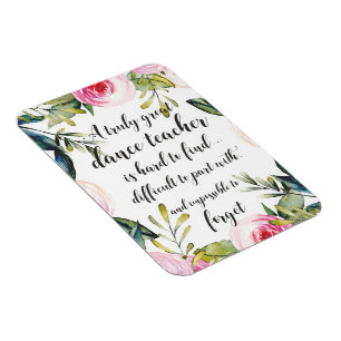 Dance Teacher Hartelijk dank voor uw dansdocent Magneet