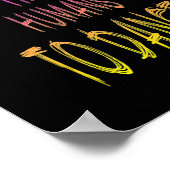 Dance Teacher Ik leer kleine Humans dansen Poster (Hoek)