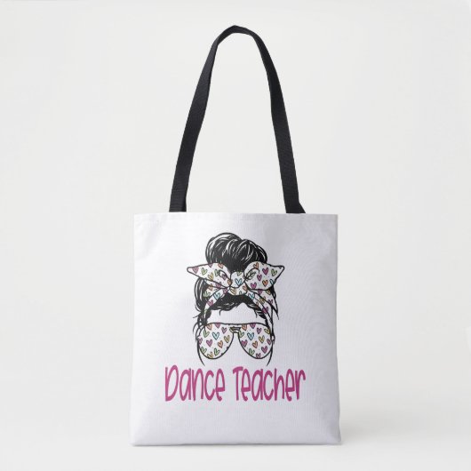 Dance Teacher Instructor Bedankt Gift Ballet  Tote Bag (Voorkant)