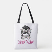 Dance Teacher Instructor Bedankt Gift Ballet  Tote Bag (Achterkant)