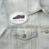 Dance Teacher Jazz Shoe Choreograaf Naamplaatje (In situ)