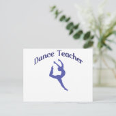 Dance Teacher Jete Briefkaart (Staand voorkant)