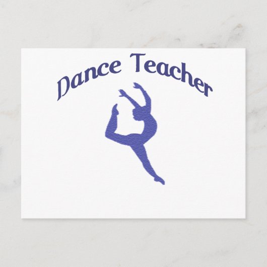 Dance Teacher Jete Briefkaart (Voorkant)