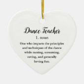 Dance Teacher Keramisch Ornament (Voorkant)