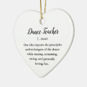 Dance Teacher Keramisch Ornament (Links)