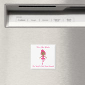 Dance Teacher Magnet met Beginner Ballerina (Insitu (Vaatwasser))