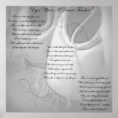 Dance Teacher Poem Poster (Voorkant)