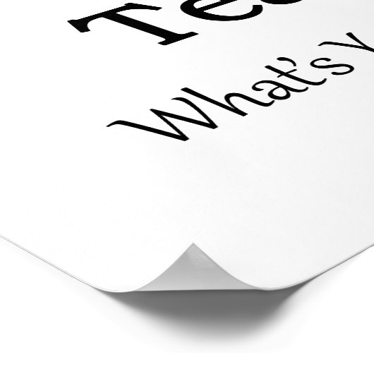 Dance Teacher Poster (Hoek)