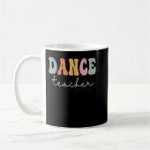 Dance Teacher Retro Groovy  Happy First Day Koffiemok (Links)