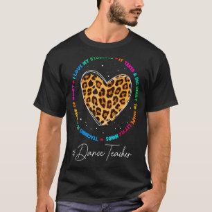 Dance Teacher School Admin Waardering Week Terug T-shirt