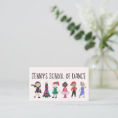 Dance Teacher School Studio Ballet Tap Jazz Visitekaartje (Staand voorkant)
