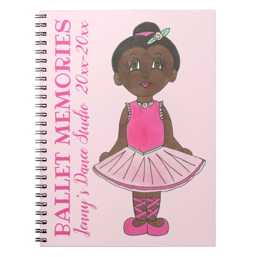 Dance Teacher Studio Overweging Ballet Memories Notitieboek (Voorkant)