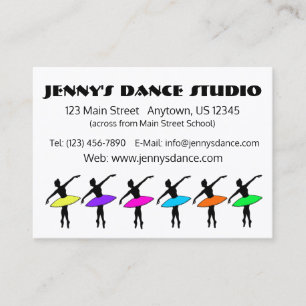 Dance Teacher Studio Owner Ballet Pointe Ballerina Visitekaartje