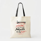 Dance Teacher - Voetafdrukken op het hart Tote Bag (Voorkant)