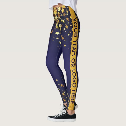 Dance Team Cheerleader Drill Custom Logo Leggings (Links)