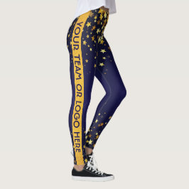 Dance Team Cheerleader Drill Custom Logo Leggings