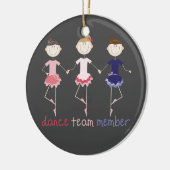 Dance Team Member Keramisch Ornament (Links)
