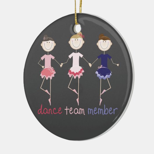 Dance Team Member Keramisch Ornament (Links)