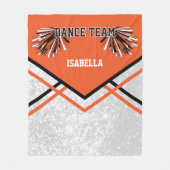 Dance Team Oranje Fleece Blanket (Voorkant)