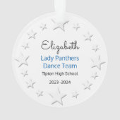 Dance Team Performer met Blonde Hair Ornament (achterkant)