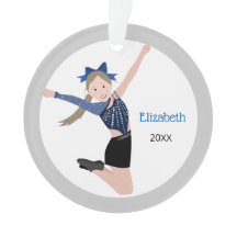 Dance Team Performer met Blonde Hair Ornament