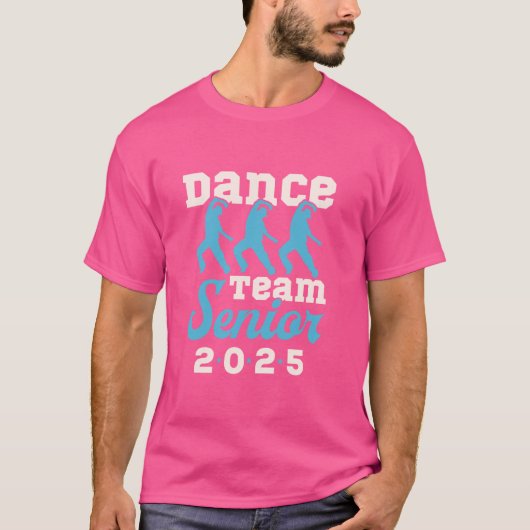 Dance Team Senior 2025 Senior Night Afstuderen GRA T-shirt (Voorkant)