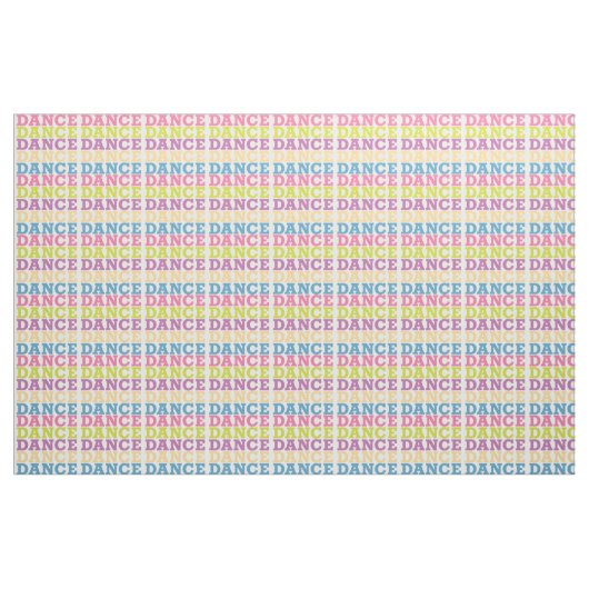 Dance Text Pattern Stof (Yard (91,4 cm))
