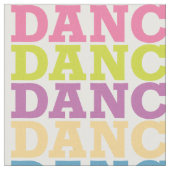 Dance Text Pattern Stof (Close Up)