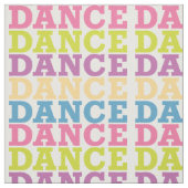 Dance Text Pattern Stof (Swatch)