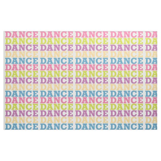 Dance Text Pattern Stof (Fat Quarter)