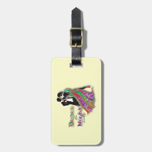 Dance the Night Away Bagagelabel (Voorkant verticaal)