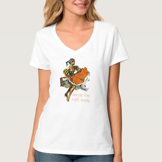 Dance the Night Away Caribbean Dancer T-shirt (Voorkant)